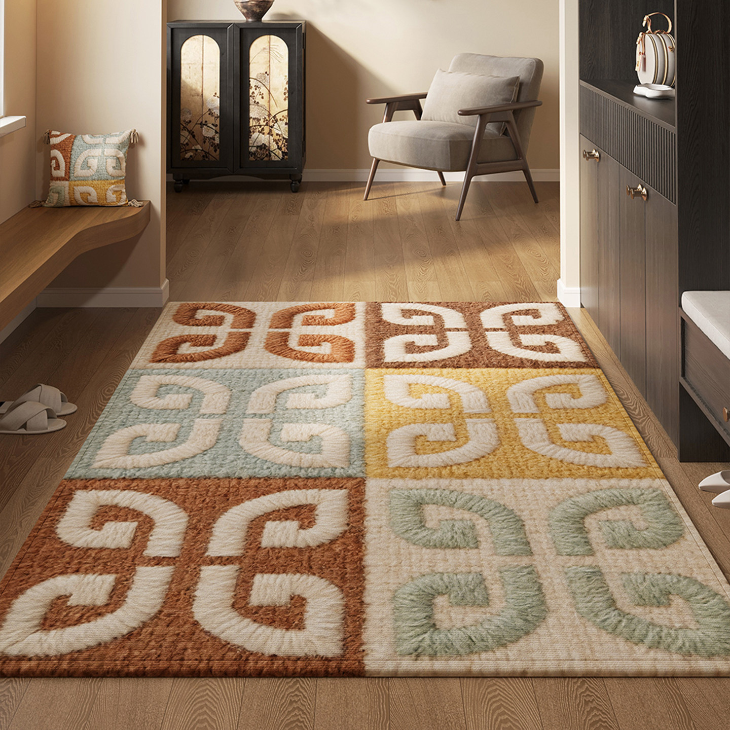 地垫入户门垫新款家用定制加厚防滑地毯大门进门耐脏除尘免洗脚垫