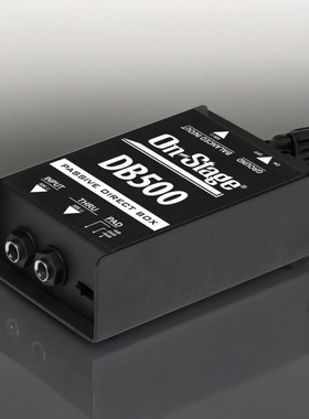 On Stage DB500单路无源DI盒乐器键盘舞台效果器DI BOX阻抗变换器