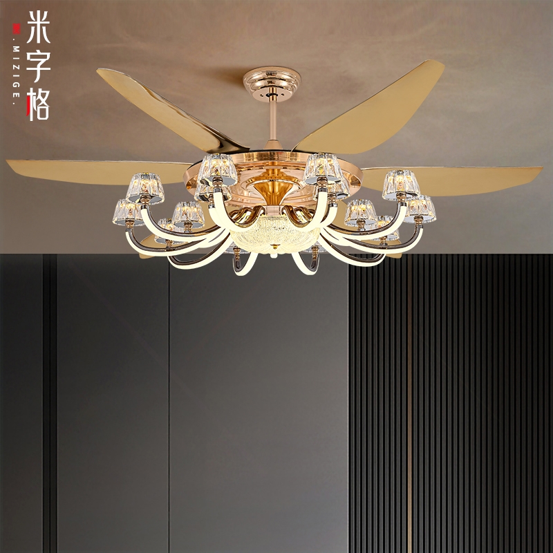 客厅风扇吊灯2025新款后现代豪华