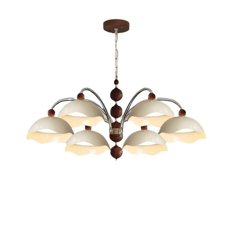 奶油中古风蛋壳吊灯客厅主灯2025年新款护眼法式风餐桌餐厅卧室灯,家装灯饰光源,智能吊灯,淘宝优惠券,粉丝福利购,淘宝优惠卷