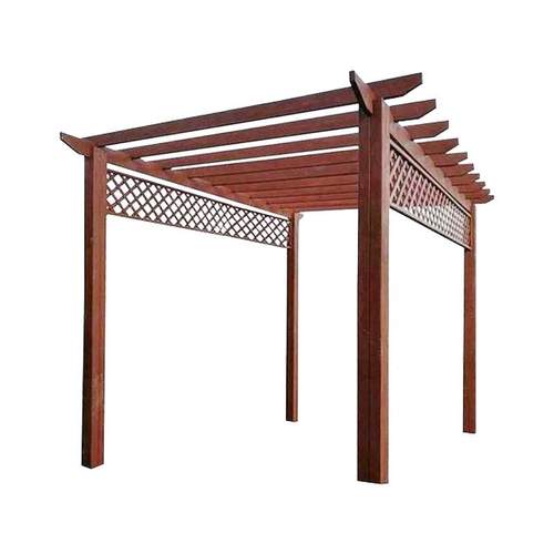 樟子松防腐木葡萄架阳台露台碳化木花架花园别墅木质落地爬藤廊架