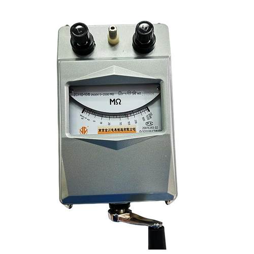 ZC25-3铝壳摇表2500V兆欧11D-10绝缘电阻表测试1000南京地阻仪29B