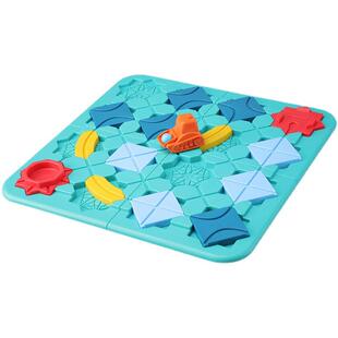 筑路迷宫思维逻辑推理自由拼装回力车118关卡益智桌游3岁+