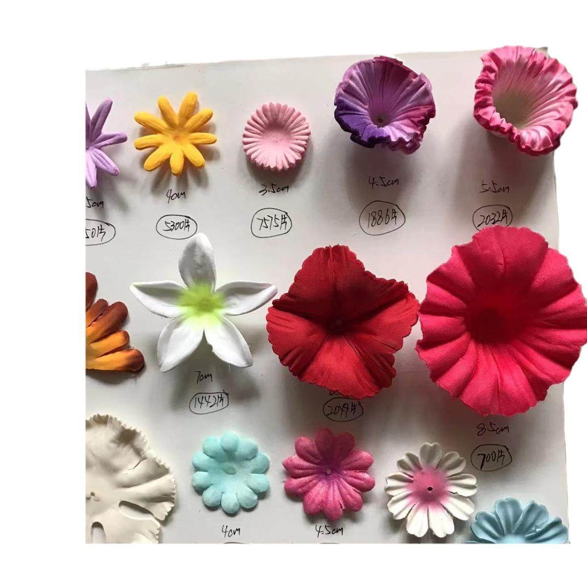 工厂直销绢布花材花瓣服饰鞋帽布料辅料仿真花瓣加工配件材料