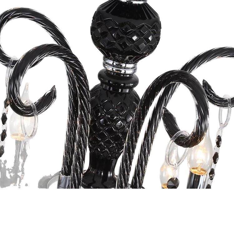 美式高端复古黑色蜡烛水晶吊灯法式客厅吊灯酒店别墅卧室餐厅灯具,家装灯饰光源,智能吊灯,淘宝优惠券,粉丝福利购,淘宝优惠卷