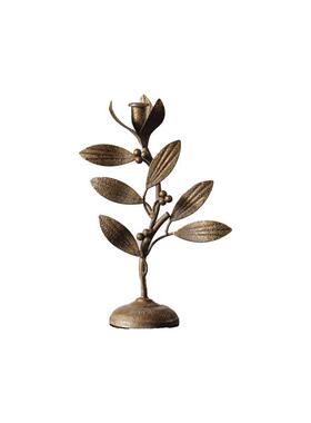 复古铁艺蜡烛台植物花朵烛台道具玄关台面摆件美式烛光晚餐氛围感