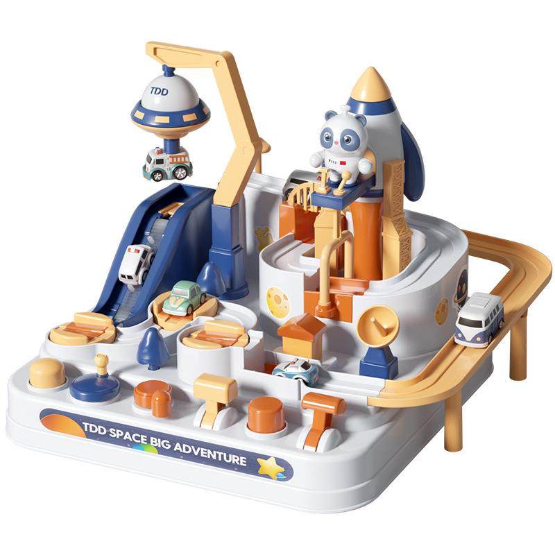 儿童汽车闯关太空大冒险宝宝益智小汽车轨道火车男女孩玩具,玩具/童车/益智/积木/模型,惯性/回力/滑行玩具,淘宝优惠券,粉丝福利购,淘宝优惠卷