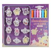 酷洛米diy水晶胶画卡通胶画配件材料包水晶彩胶画摆摊彩盒装