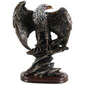 仿真雄鹰老鹰摆件轻奢酒柜家居书房桌面办公室大鹏展翅美式 装 饰品