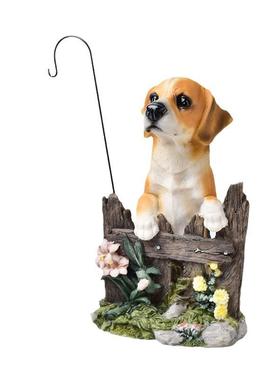 新款仿真小狗吊篮花盆树脂工艺品摆件户外花园院子园林装饰品