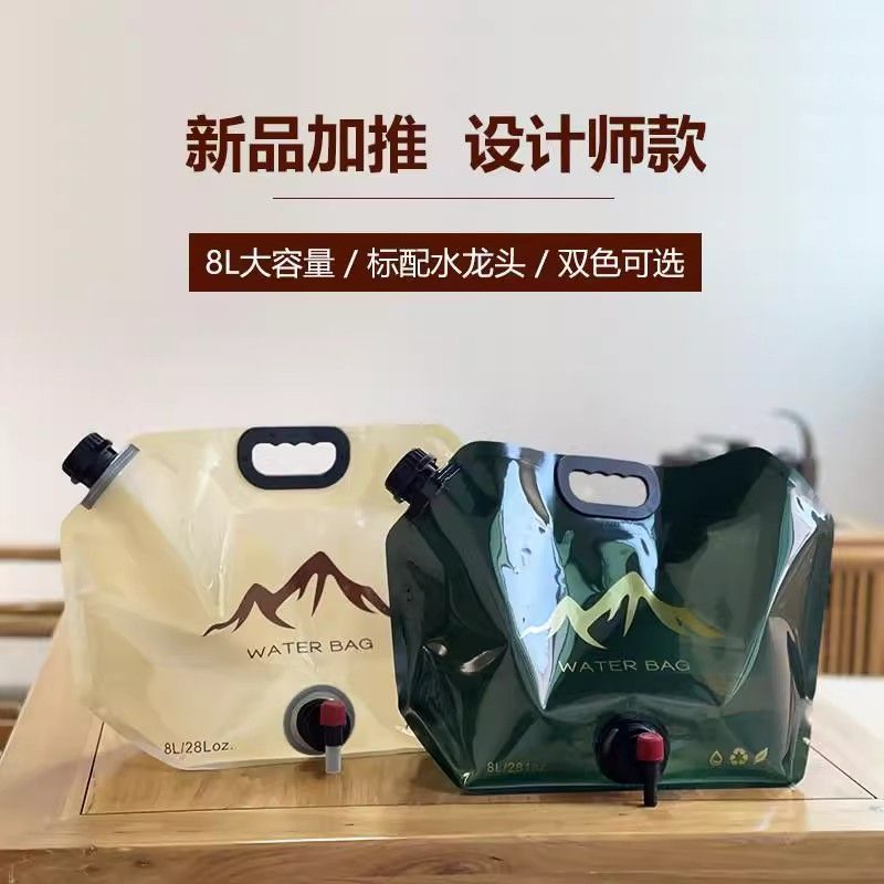 便携式超厚露营塑料水袋