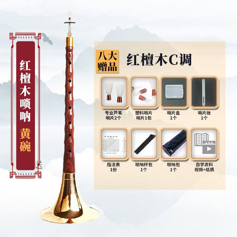 新艺（xinyi）乐器红檀木唢呐乐器全套唢呐乐器初学者演奏型唢呐怎么样,好用不?