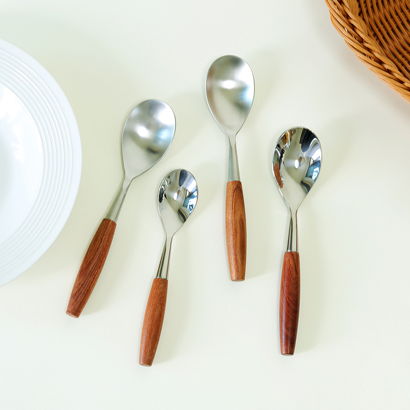 花梨木304不锈钢高颜值勺子实木