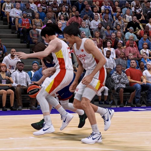 NBA2K23中国女篮美国女篮 趣味化FIBA女子篮球游戏直播专用含远程