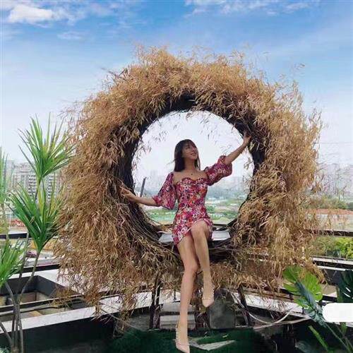 网红鸟巢椅户外景区露营打卡摄影吊篮/吊椅