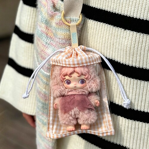 泡泡玛特二代15cm防尘展示娃包
