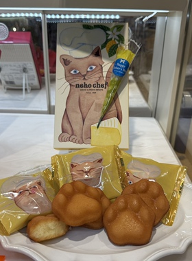 日本直邮满200包邮 neko shef 猫咪大厨 猫爪芝士费南雪 芝士饼干