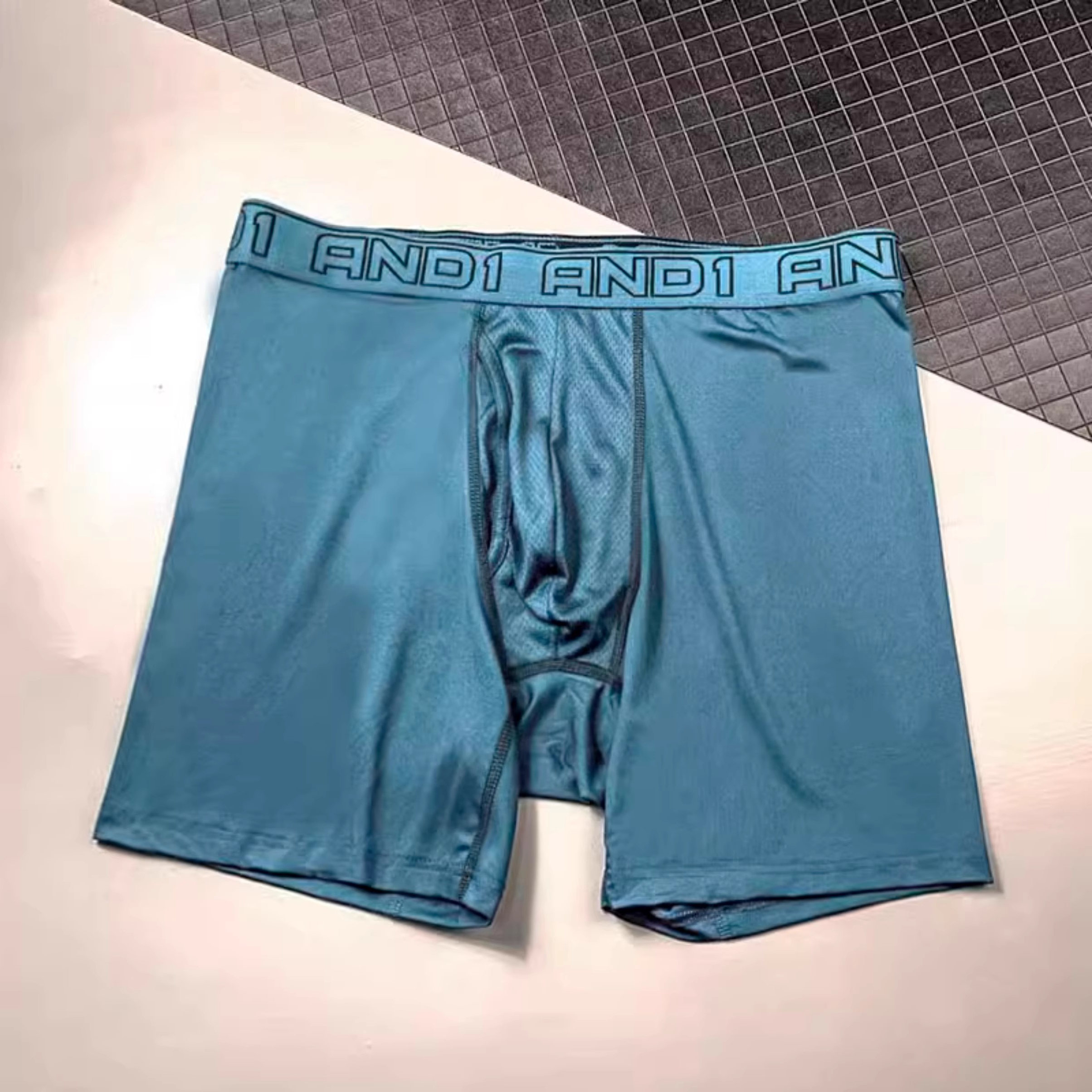 速干男运动内裤紧身平角裤防磨腿