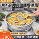 奥克斯加大加深电饼铛多功能家用商用不锈钢无涂层不粘烙饼电煎锅