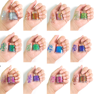 儿童闪粉眼影精灵妆舞台表演氛围感彩绘绘画变色龙闪粉啫喱亮片