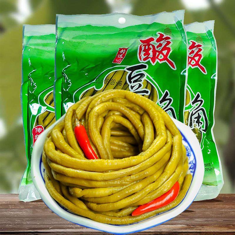 &新疆包邮西藏5斤酸豆角500g*5袋 腌泡酸菜泡豇豆下饭菜咸菜湖南