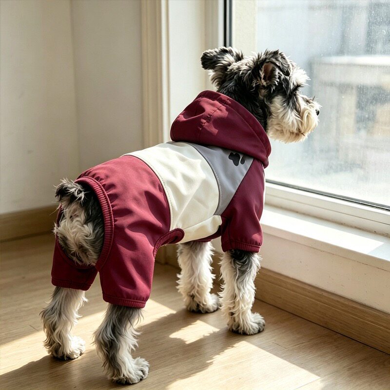 狗狗衣服秋冬装加厚款雨衣户外冲锋衣小型犬宠物比熊泰迪防雨防风