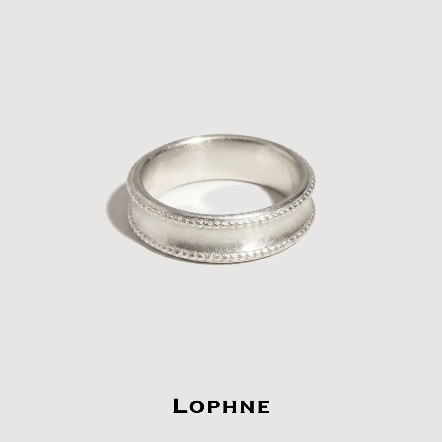 LOPHNE 手工宫廷风文艺素圈戒指925银中古精致气质高级感简约礼物