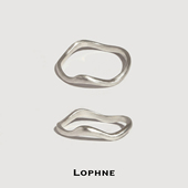 波浪素圈细戒指 LOPHNE 搭配b备 s925纯银叠戴简约百搭高级感