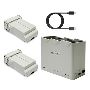 全新大疆DJI Mini 3/4Pro系列无人机替换电池电池X2充电管家套装