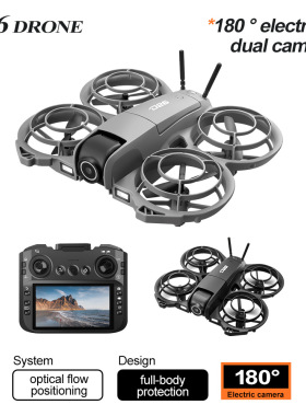 跨境D26无人机4.3寸大屏穿越机航拍光流遥控四轴飞行器外贸drone