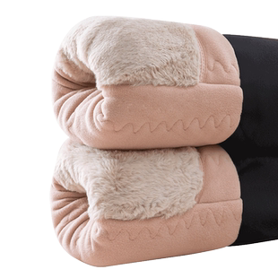 羊毛棉裤女外穿冬季加绒加厚护膝护腰打底裤特厚高腰大码保暖长裤