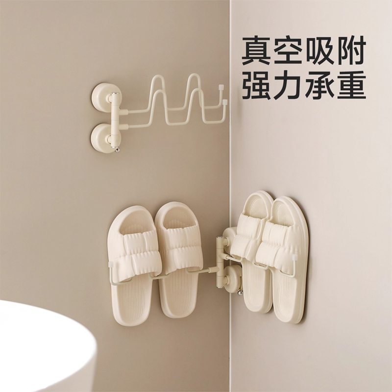 甜鑫拖鞋架吸盘强承重浴室