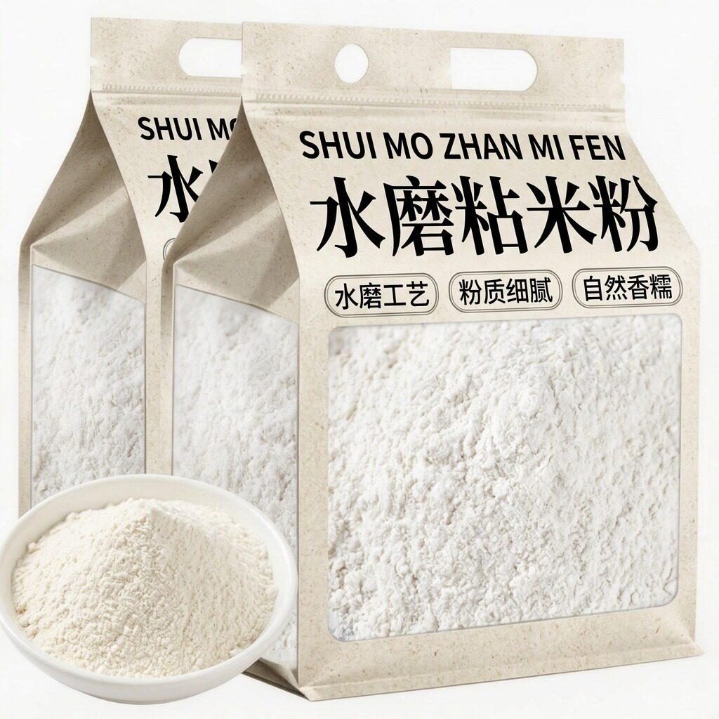 正宗水磨粘米粉家用肠粉专用无添加青团发糕桂花烘焙原材料旗舰店