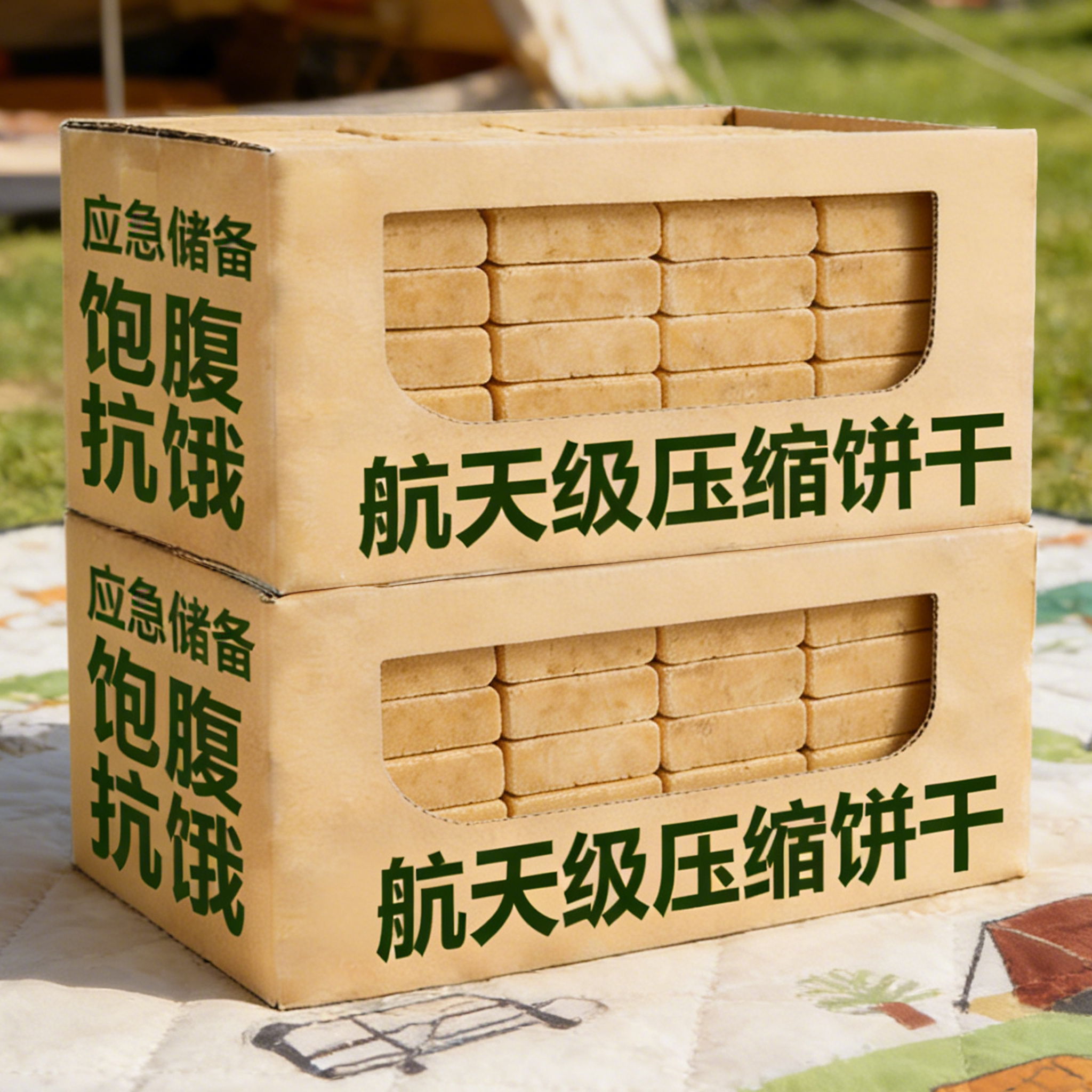 压缩饼干军粮正品旗舰店独立包装保质期20年军人专用营养代餐食品