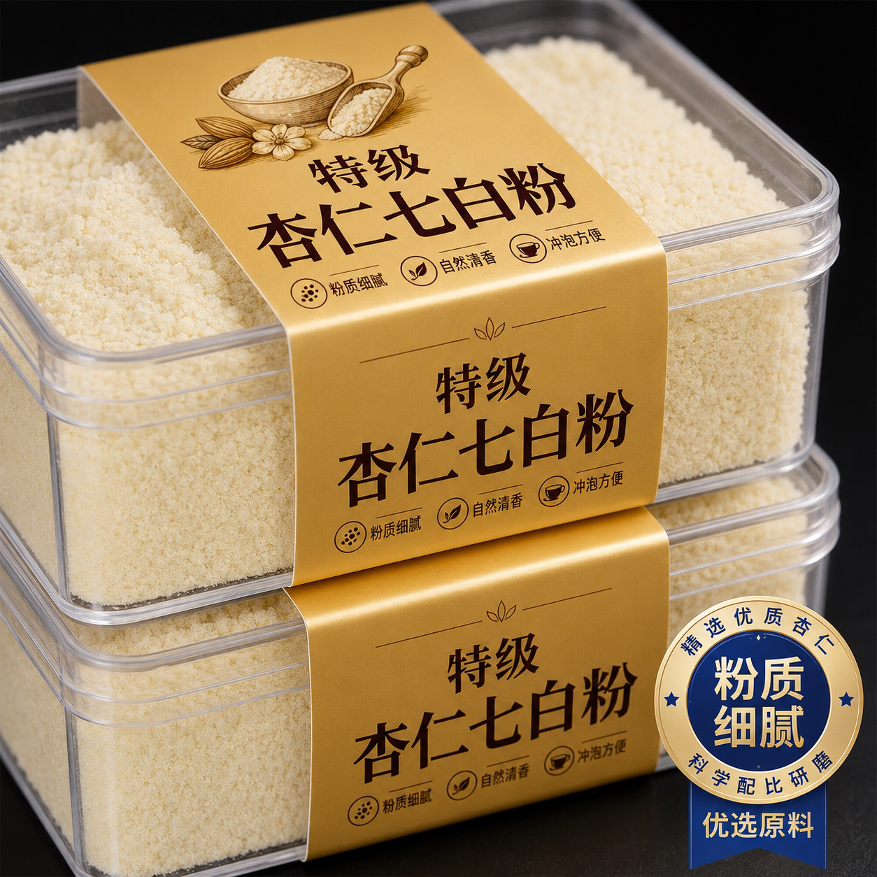 七白饮杏仁七白饮正品官方旗舰店美白养颜营养早餐烘焙代餐冲泡图片