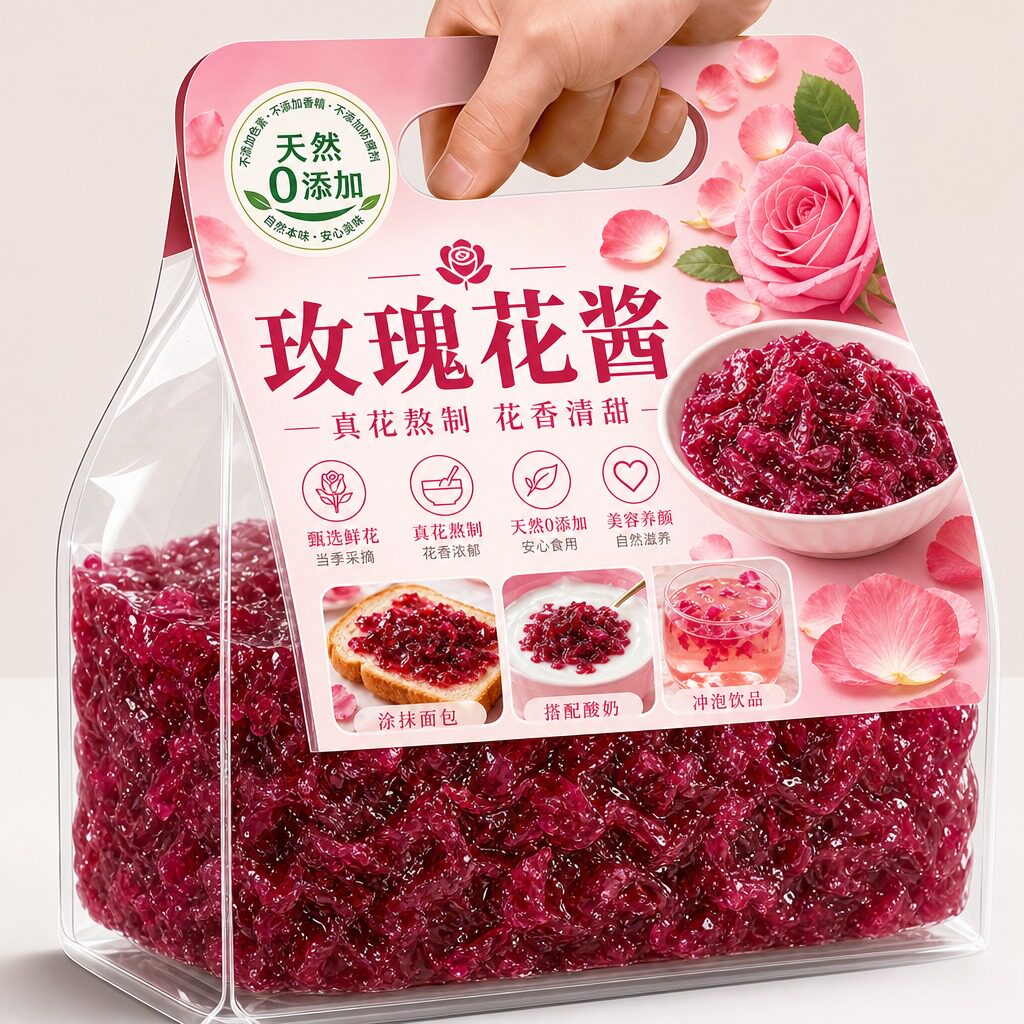 云南特产玫瑰花酱官方旗舰店正品0添加馅料冰粉专用桂花烘焙食用图片