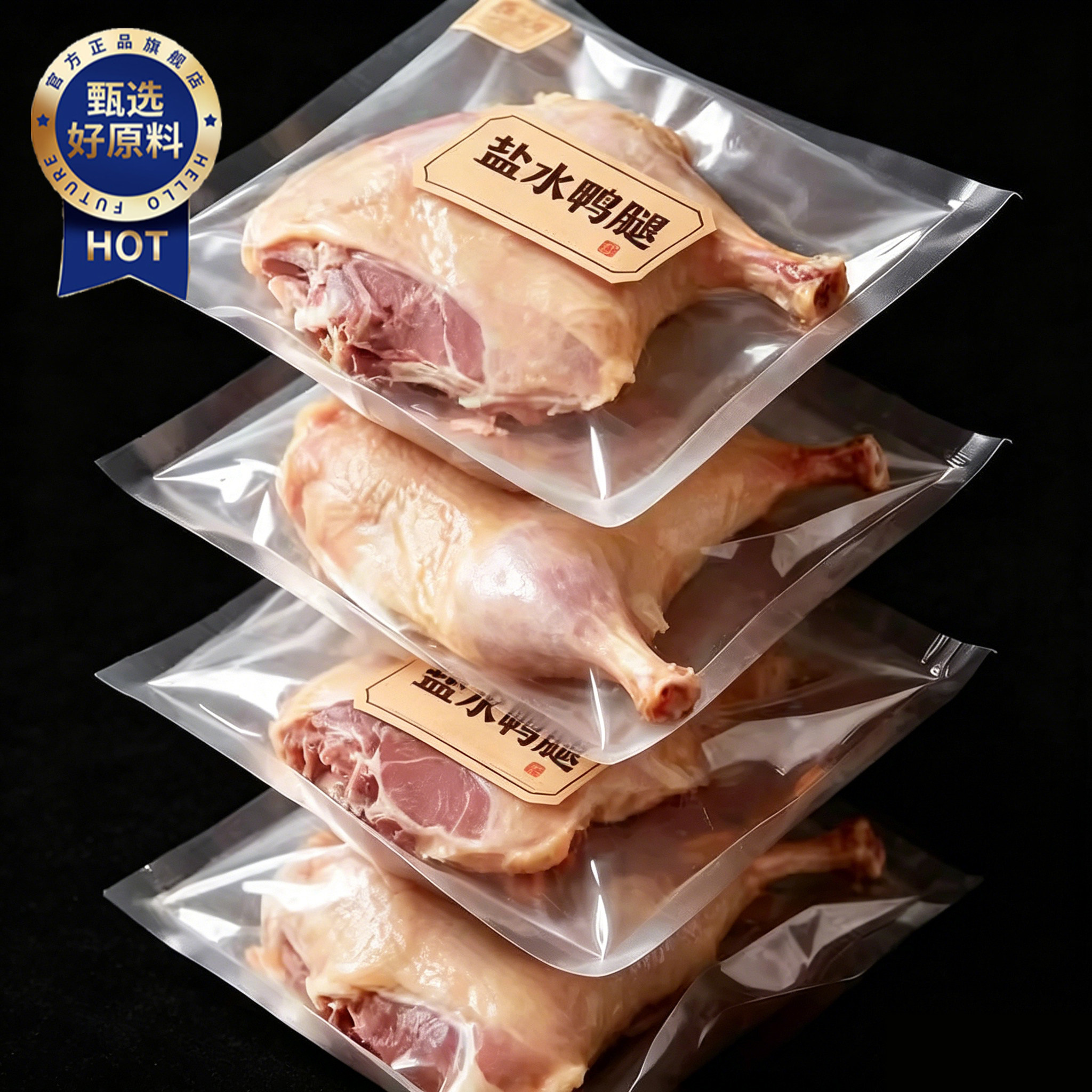 南京盐水鸭腿开袋即食正宗老字号官方旗舰店特产板鸭咸水鸭熟食卤