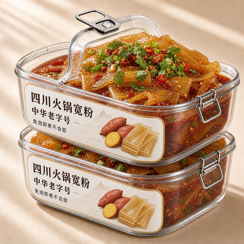 四川火锅宽粉川粉苕粉正宗纯手工红薯粉苕粉皮免泡麻辣烫火锅食材