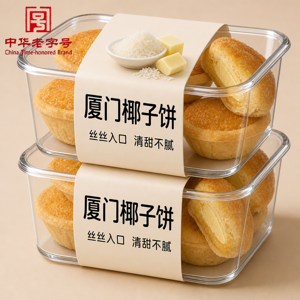 厦门特产椰子饼芝士黄油味巧克力味椰蓉酥饼干早餐小零食休闲点心