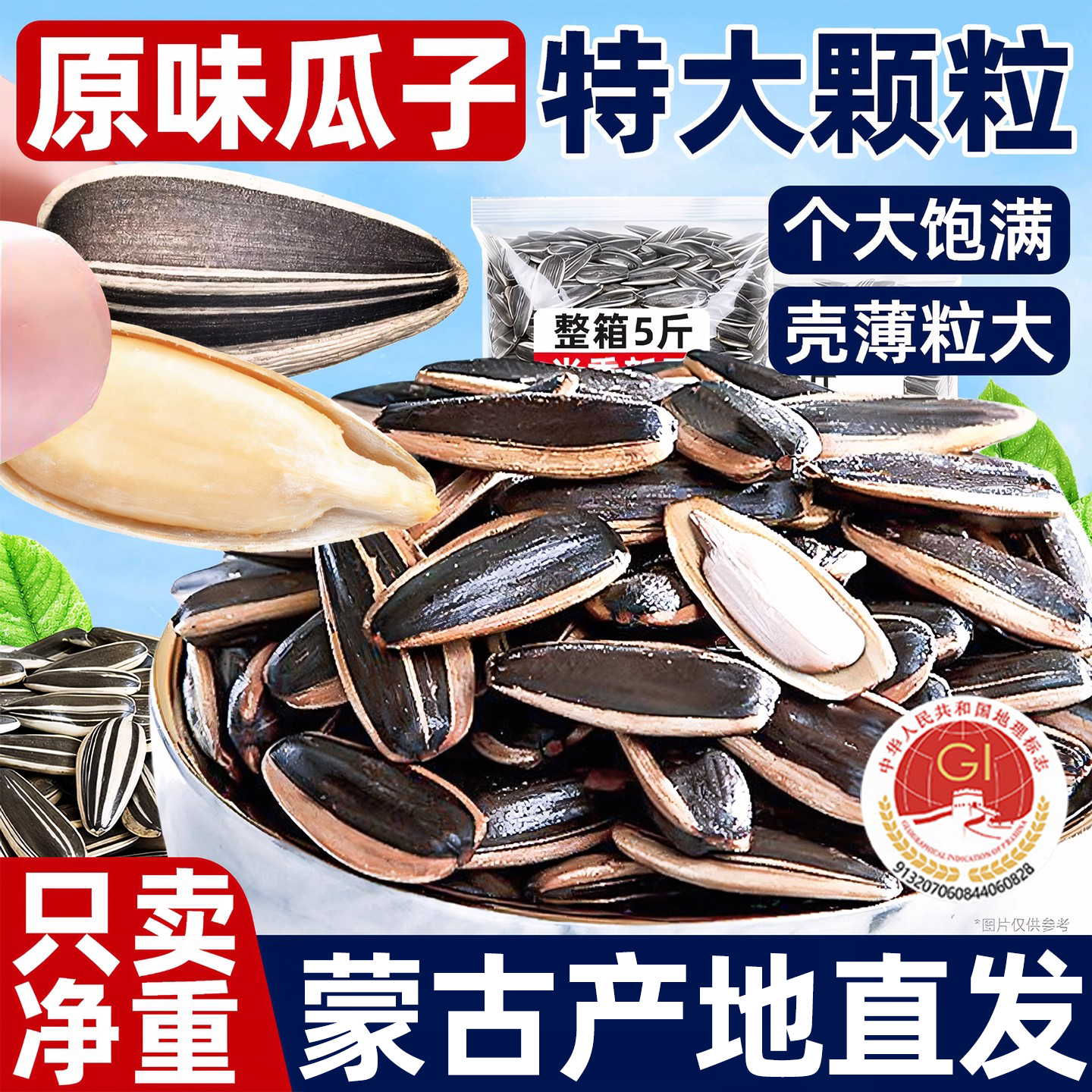 【内蒙古赤峰】特大号原味瓜子