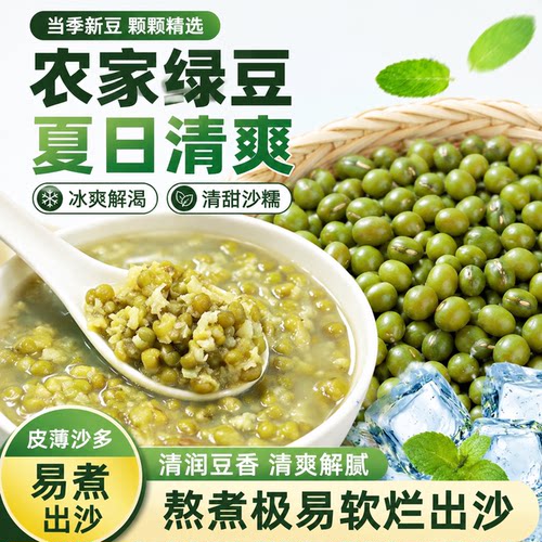 2026东北新货绿豆农家发豆芽专用绿豆汤煮粥绿豆沙原料易煮易出沙