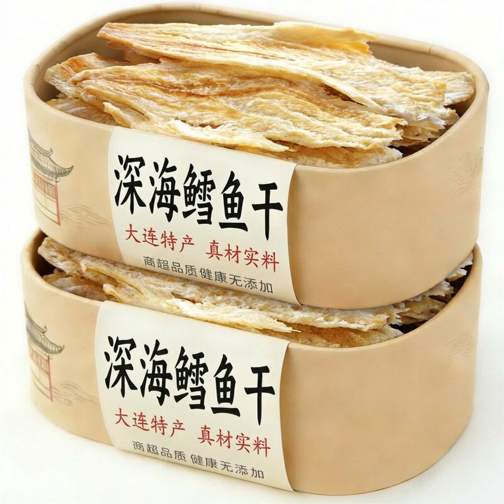 大连特产鳕鱼片官方旗舰店烤鱼片第一名孕妇无糖无淀粉无添加炭烤