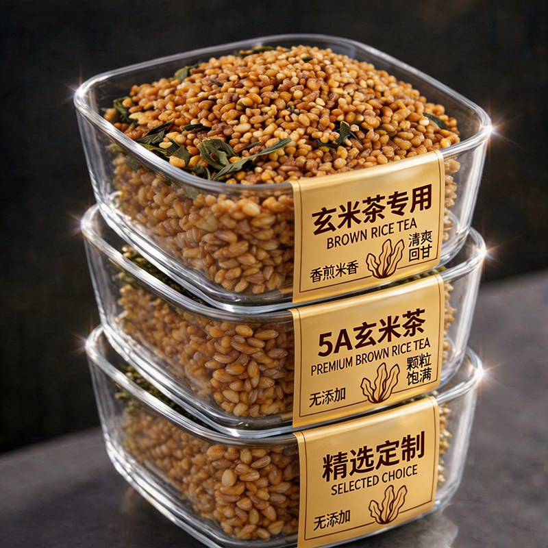玄米茶日本玄米茶进口日式袋泡茶一级寿司料理店健康养生茶大麦茶图片