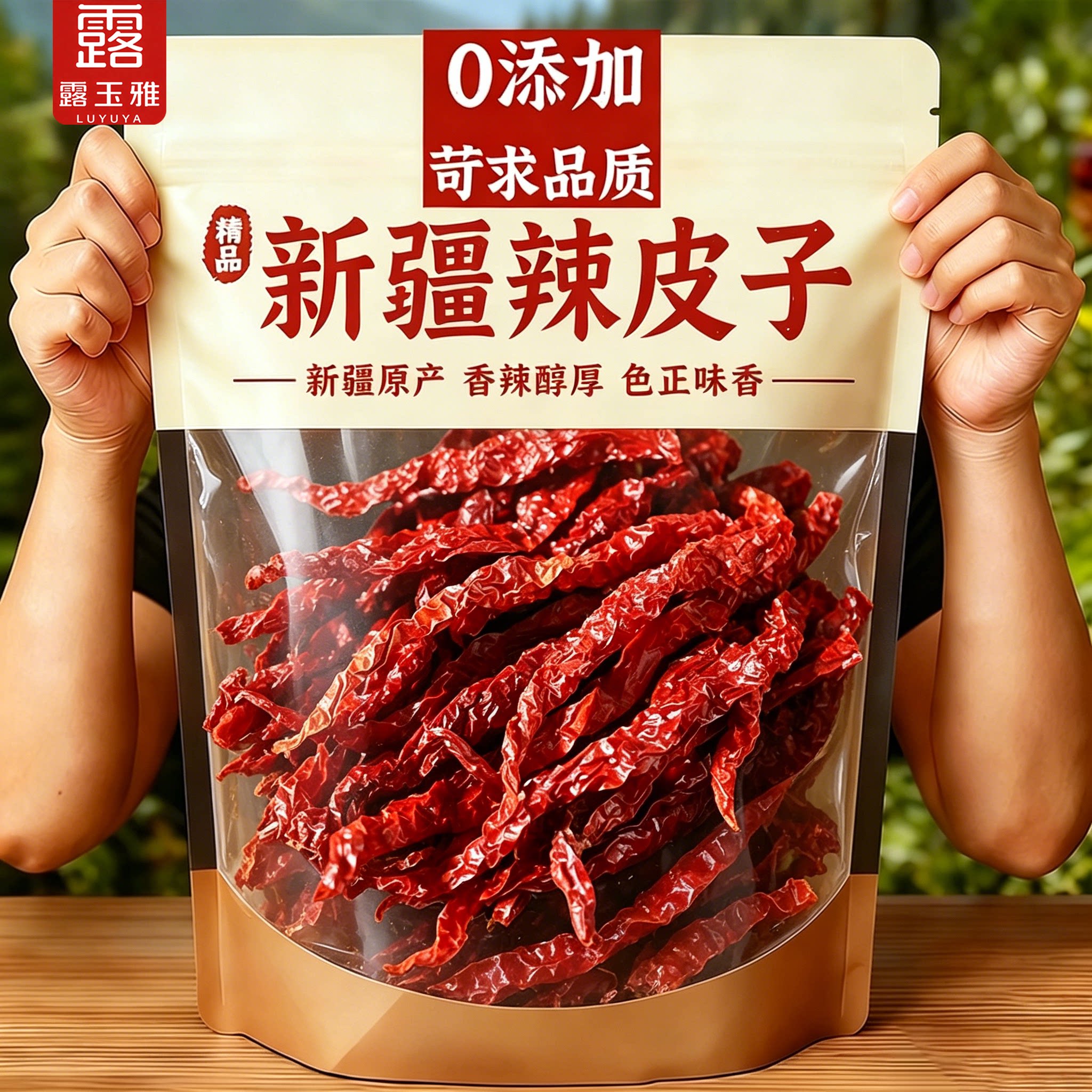 正宗安集海新疆辣皮子官方旗舰店干辣椒秦椒皱皮辣椒大盘鸡辣子鸡