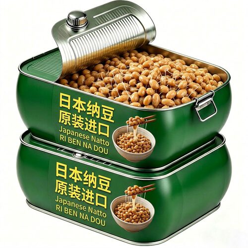 即食纳豆日本原装进口旗舰店正品非转基因北海道山大拉丝小粒燕京