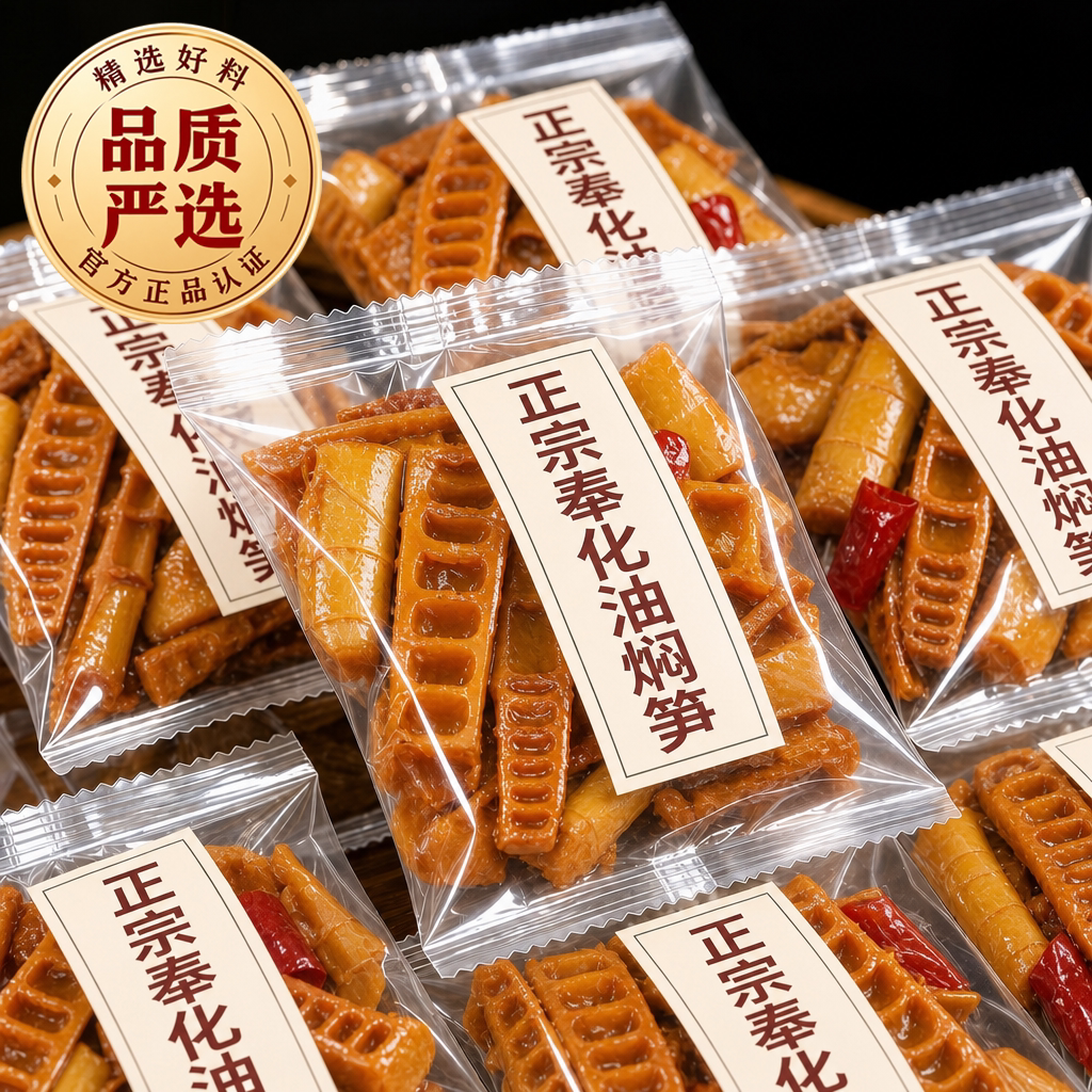 宁波奉化油焖笋官方旗舰店浙江特产新鲜嫩春笋尖干下饭菜开袋即食
