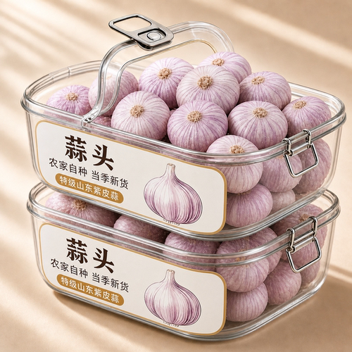 新蒜大蒜头2026年新蒜新鲜山东金乡紫皮大蒜头新蒜新鲜现挖大蒜头