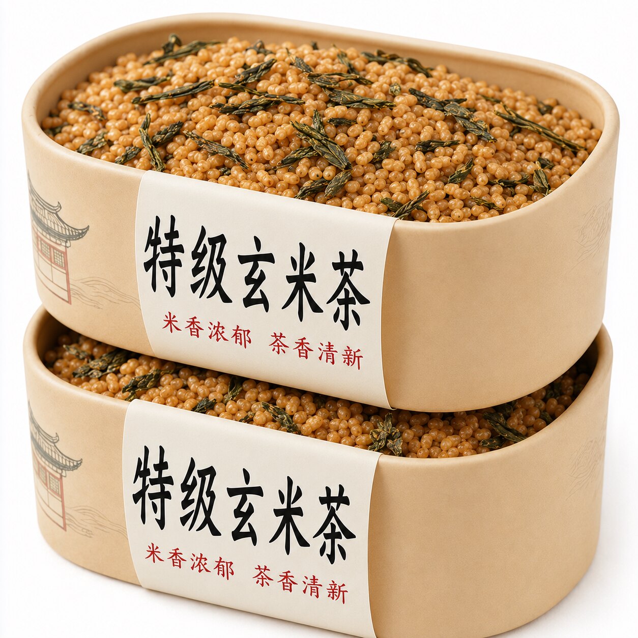 特级玄米茶日本大麦茶炒米煎茶叶糙米浓香型日料正品官方旗舰店图片