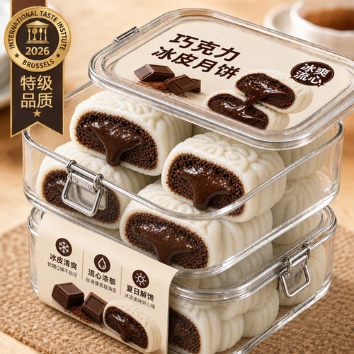 巧克力冰皮月饼流心猫山王榴莲官方旗舰店中秋节独立包装热销榜