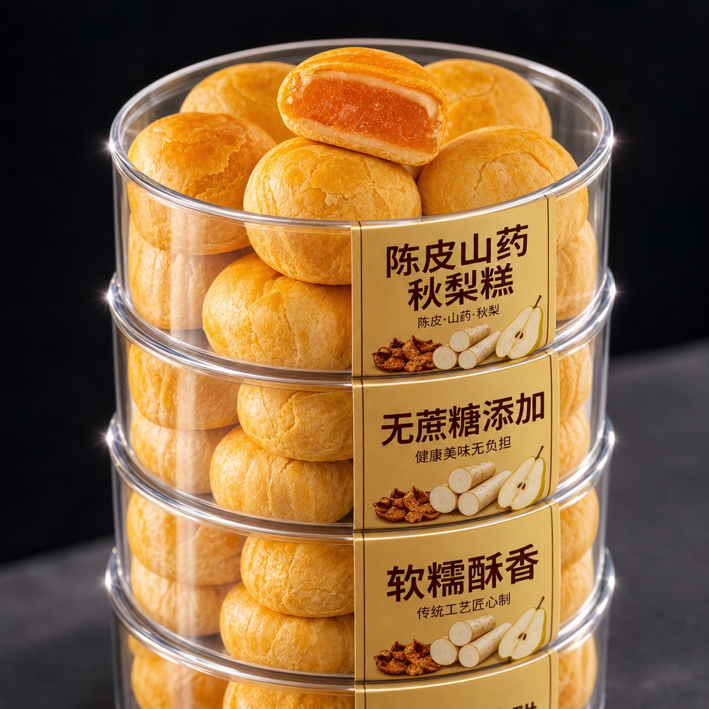 陈皮山药秋梨糕官方旗舰店无糖无添加老式独立包装糖尿人专用糕点